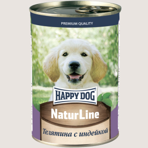 Happy Dog Natur Line Телятина с индейкой