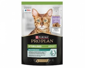 Pro Plan Sterilised MAINTENANCE для взрослых стерилизованных кошек, паштет с индейкой, 85г